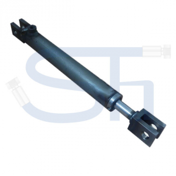 Hydraulikzylinder mit Gabelkopf 45/100 Hub - einfachwirkend