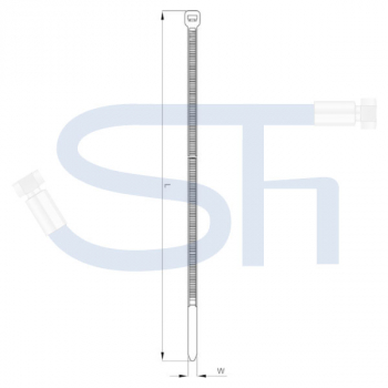 Kabelbinder 3,6x200mm - Gelb - 100 Stück
