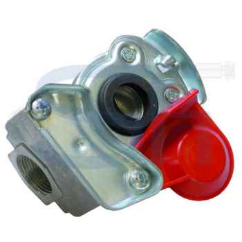 Kupplungskopf rot - M 16x1,5 - für Zugmaschine mit Ventil