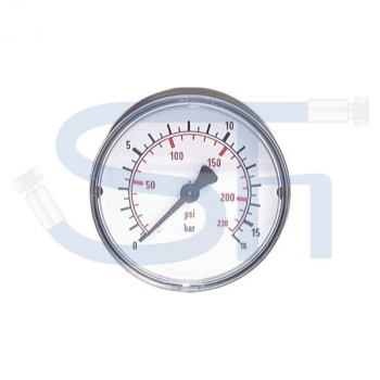 Manometer Ø 50 - -1 - 0 BAR - R 1/4" waagerecht