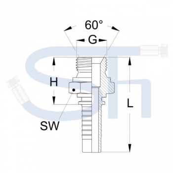 Pressarmatur DN08 - R 1/4" - AG - DKR