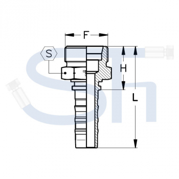 Pressarmatur DN38 - 38S - AG - DKOS-S - 4SH