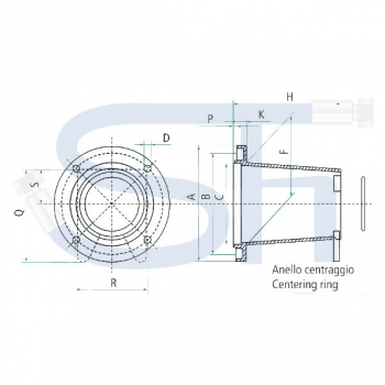 Pumpenträger für Verbrennungsmotor - Lochkreis Ø 110,00mm - BG2