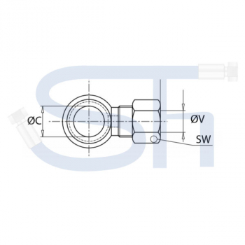 Ringauge M18 mit AG 12L (M 18x1,5) - Länge 43,50mm