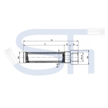 Saugfilter Tankeinbau R 3/4" - R 1" - 250µm - zum Einschrauben