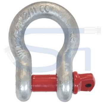 Hochfeste Schäkel 3/16" - 0,33t - Geschweifte Form mit Augbolzen
