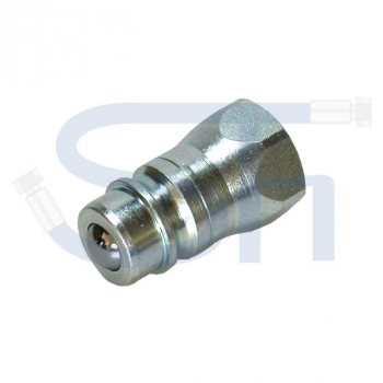 Steckkupplung mit Kugelventil BG1 Stecker R 1/4" IG