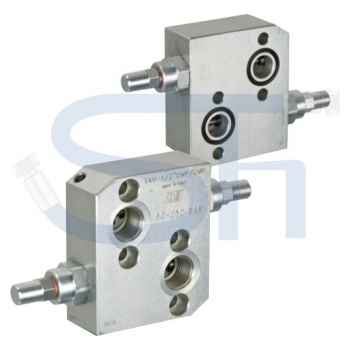 Schockventil R 1/2" 10 - 180 BAR - doppeltwirkend - zum direkten Aufflanschen auf BMP / BMR Motoren