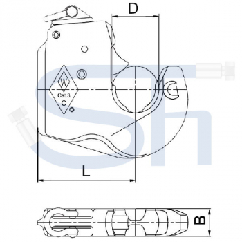 Unterlenkerfanghaken Kat. 3 - Standard - Walterscheid
