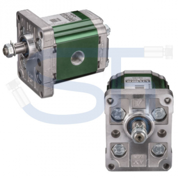 Zahnradmotor ViVoil - BG1 - 0,91ccm - Ø 30mm - Welle zylindrisch Ø 12mm - Ölanschlüsse Innengewinde - reversierbar