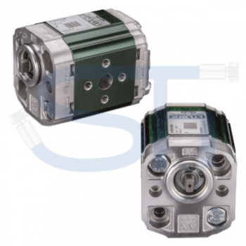 Zahnradmotor ViVoil - BG1 - 0,91ccm - Ø 32mm BH - Welle gefräst 5mm - zurückgesetzt - Ölanschlüsse EURO Flansch - reversierbar