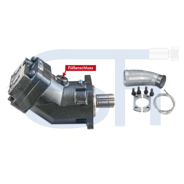 Axialkolben Pumpe 40ccm - inkl. 45° Ansaugstutzen