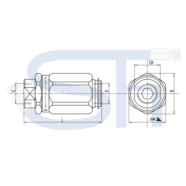 Drosselventilpatrone R 3/8" - 45 Liter