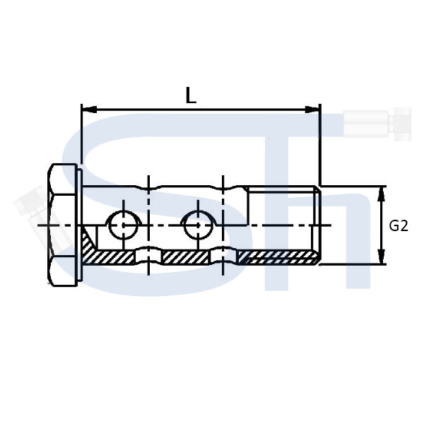 Doppelhohlschraube R 3/8"