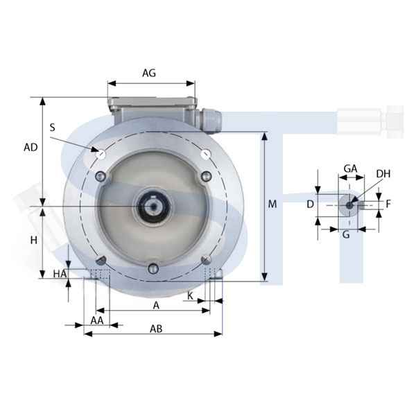 Elektromotor 3 kW B3-B5
