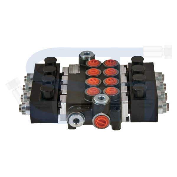Elektrisches Steuerventil 80 l/min - 4 Sektionen - Doppeltwirkend - 24 V DC