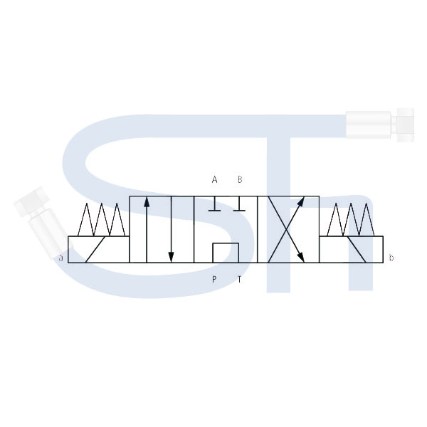 4/3-Wegeventil CETOP 05 - 120 l/min - NG10 - 230 V DC - Schaltstellung G