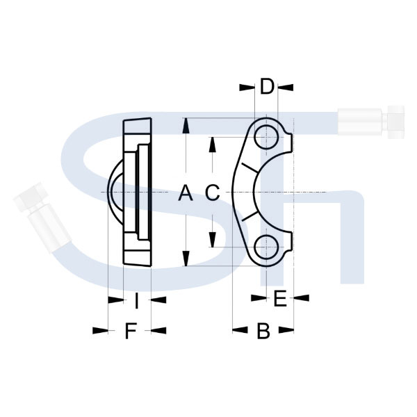 Flanschhälftenpaar 1 1/2" - SAE 6000 PSI