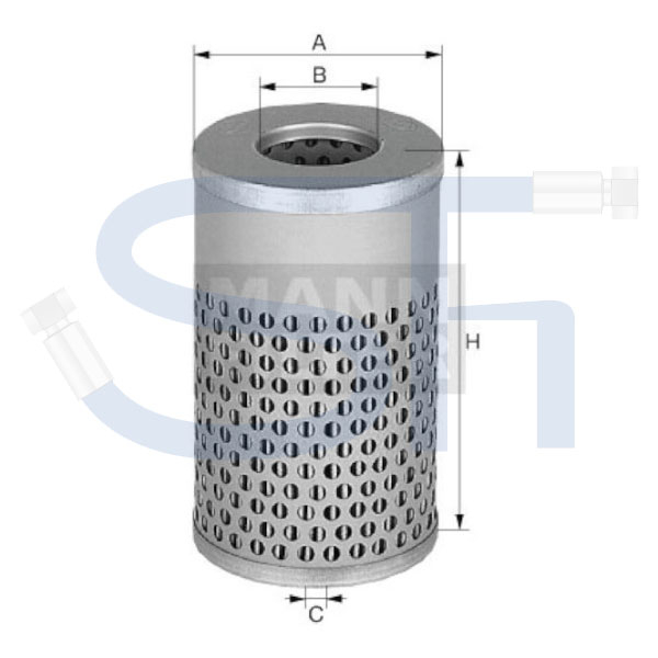 Ölfilter M&H - H 617 N - MANN-FILTER