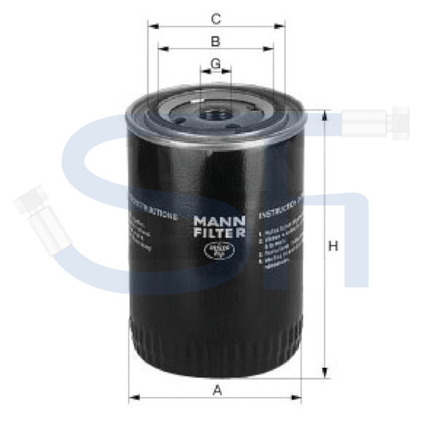 Ölfilter M&H - W 930/7 - MANN-FILTER