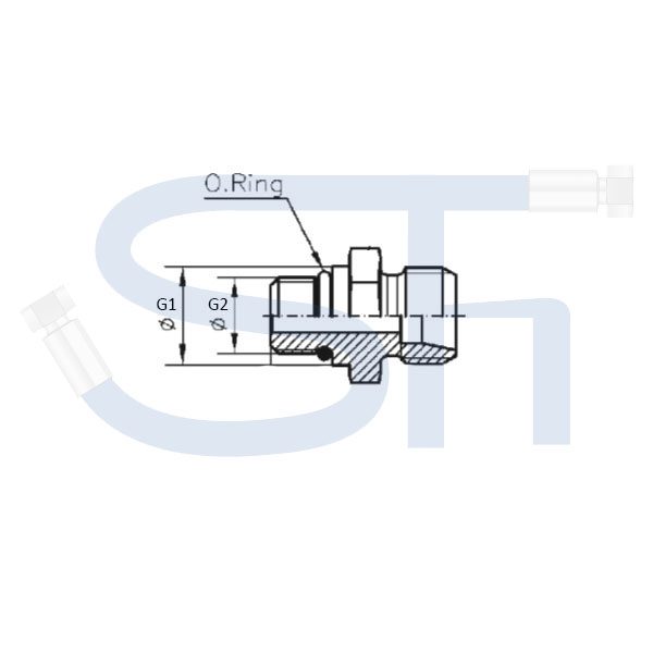 Gerade Einschraubverschraubung 06L - JIC 7/16"