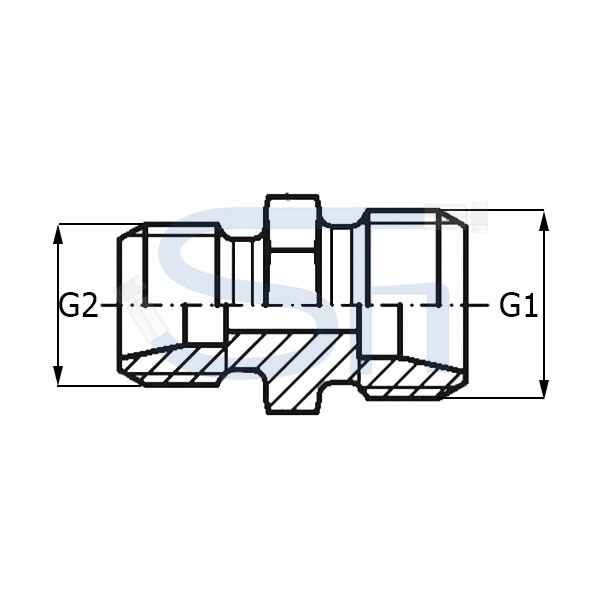 Gerade Reduzierverschraubung 08L - 06L
