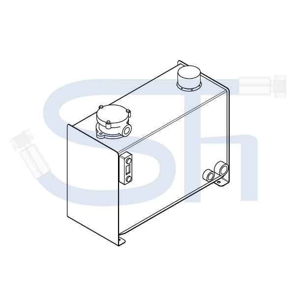Hydrauliköltank 40 Liter - Hoch
