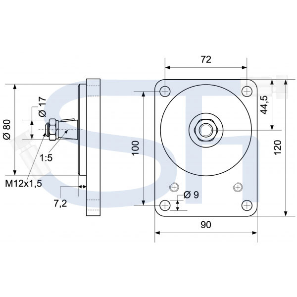 FIAT - Hydraulikpumpe 22,5ccm - BG2 - Konus 1:5 - rechtsdrehend - 0510725030 - 60.90 - 180.90, 70.88 - 80.88