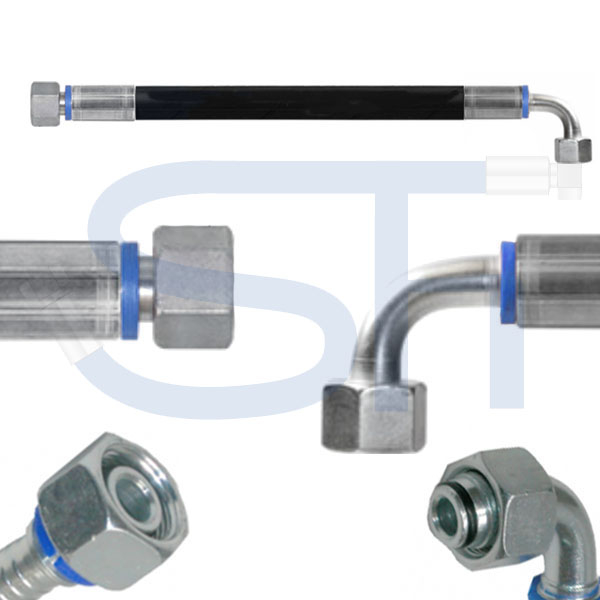 Hydraulikschlauch 2SC DN06 - DKOS 06S - IG-IG 90° - M 14x1.5