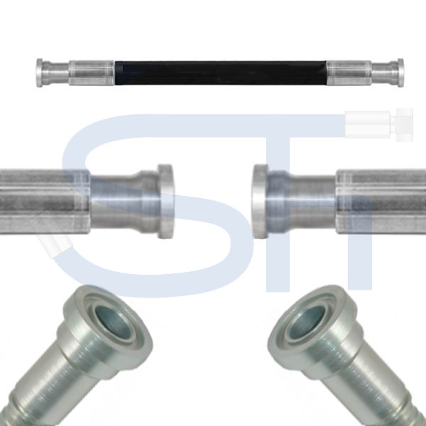 Hydraulikschlauch 4SP DN19 - SAE-Flansch 3/4" 6000psi - Gerade - Gerade