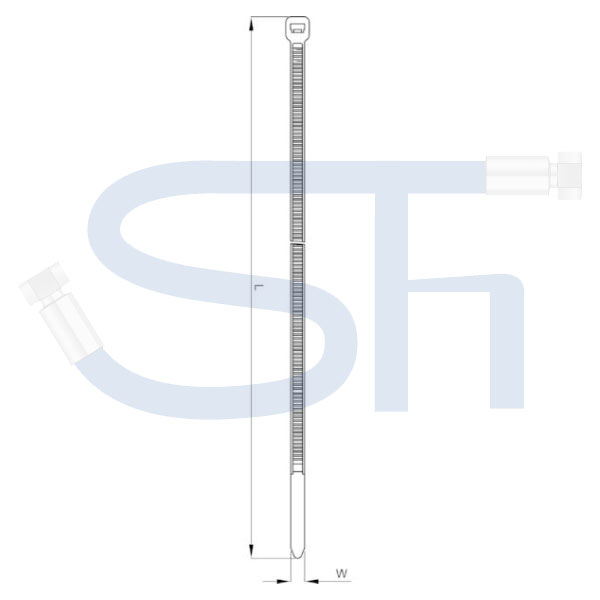 Kabelbinder 3,6x200mm - Gelb - 100 Stück