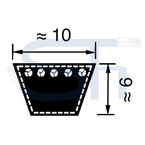 Keilriemen Profil Z/10 - Innenlänge 700mm