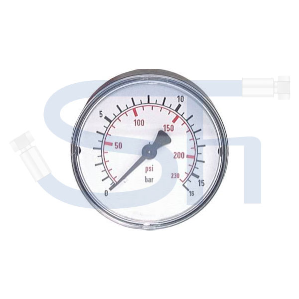 Manometer Ø 63 - 0 - 60 BAR - R 1/4" waagerecht
