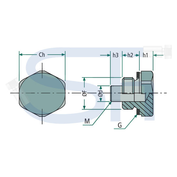Magnetischer Ölablassstopfen R 3/4"