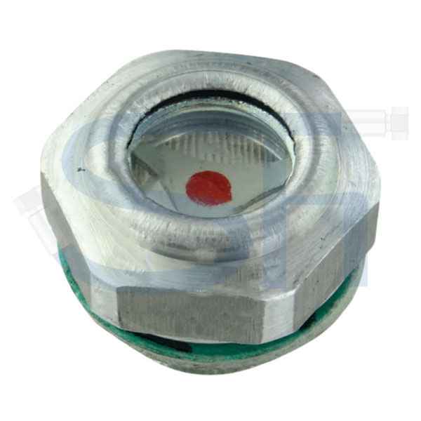 Ölstandsschauglas aus Aluminium R 1 1/4"