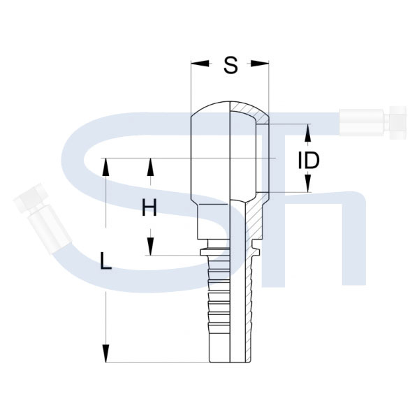Pressarmatur DN05 - Ringnippel - R 1/4"