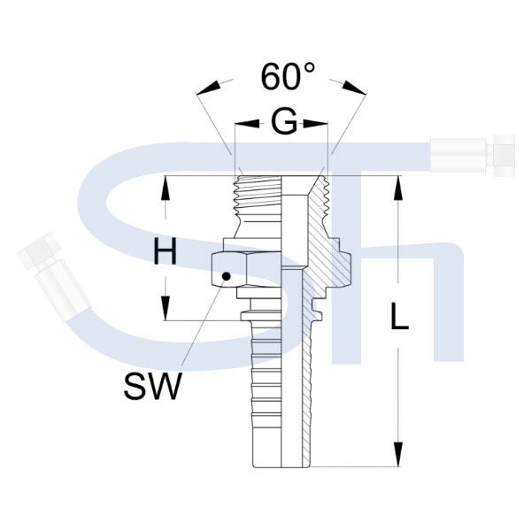 Pressarmatur DN08 - R 1/4" - AG - DKR