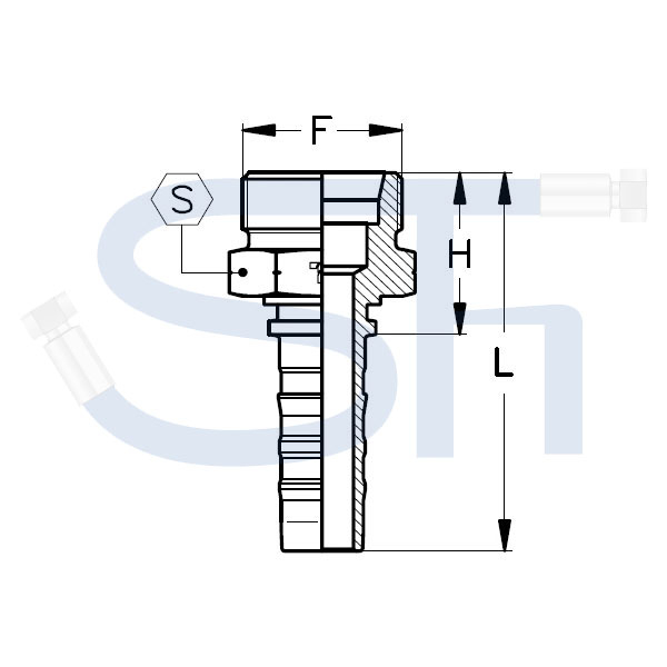 Pressarmatur DN38 - 38S - AG - DKOS-S - 4SH