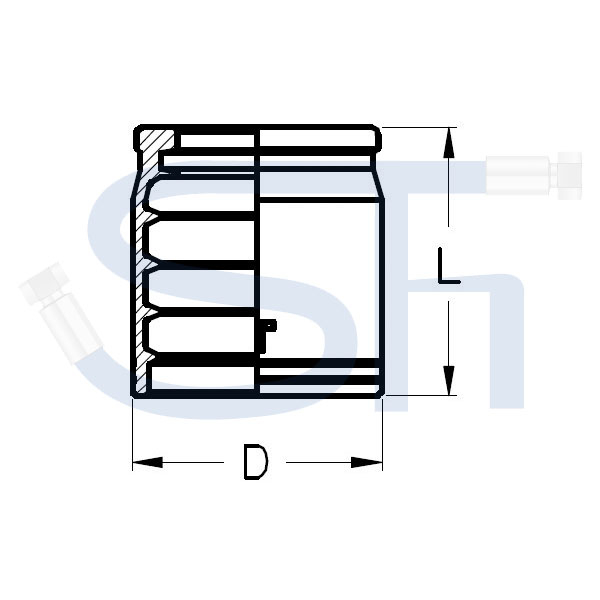 Pressfassung für 2SN DN38 - 1 1/2"