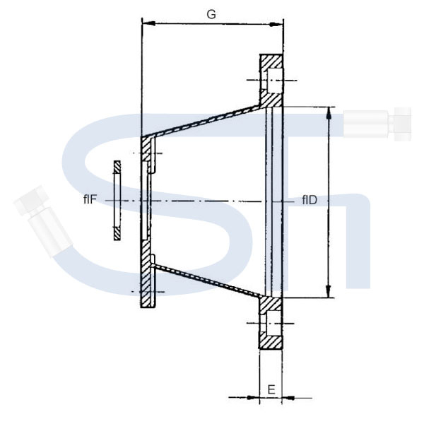Pumpenträger für Elektromotor - Lochkreis Ø 215,00mm - BG2