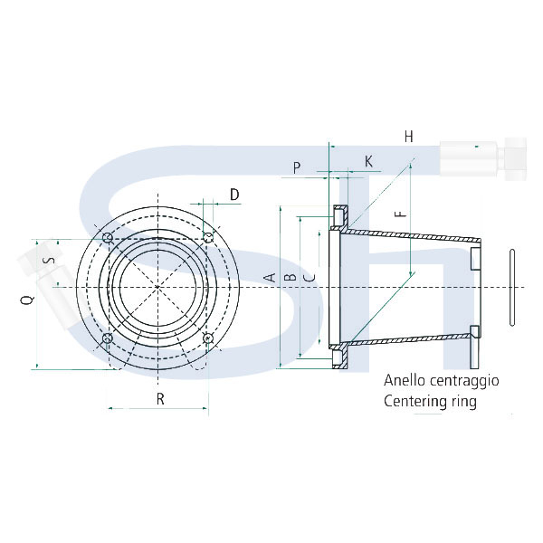 Pumpenträger für Verbrennungsmotor - Lochkreis Ø 110,00mm - BG2