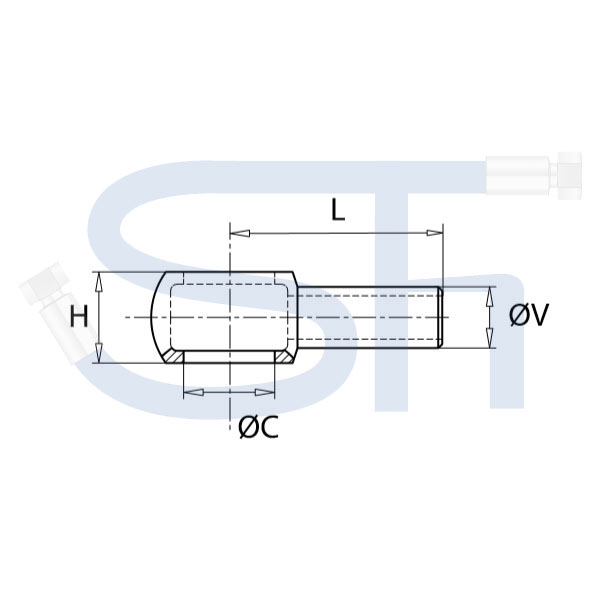 Ringauge R 1/4" mit Rohr 12mm - Länge 38,00mm