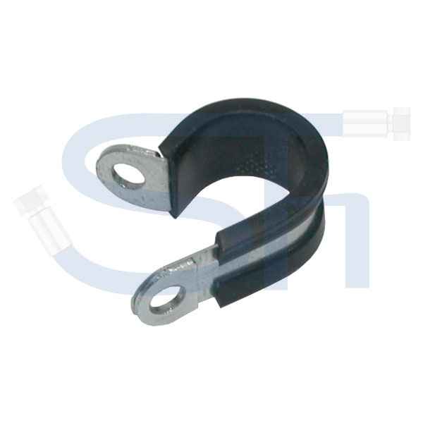 Rohrschelle 6mm mit Gummieinlage