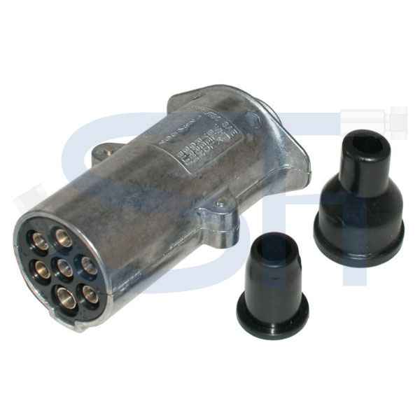 Stecker 7-polig - 24 V - Schraubanschluss - Alu