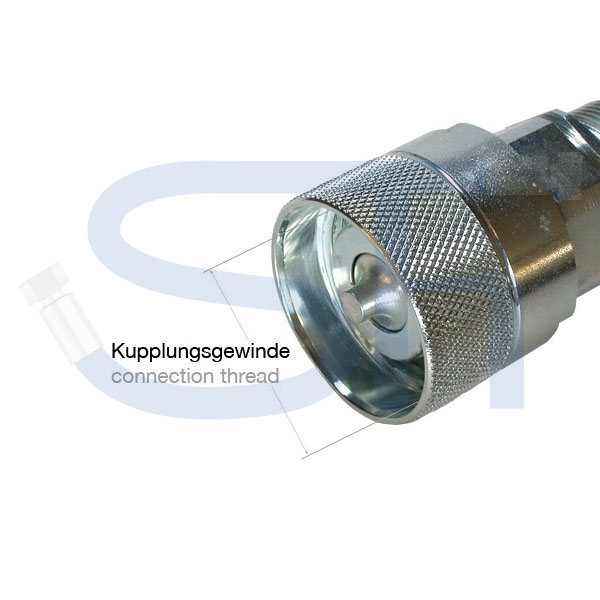 Schraubkupplung BG2 Stecker R 3/8" IG