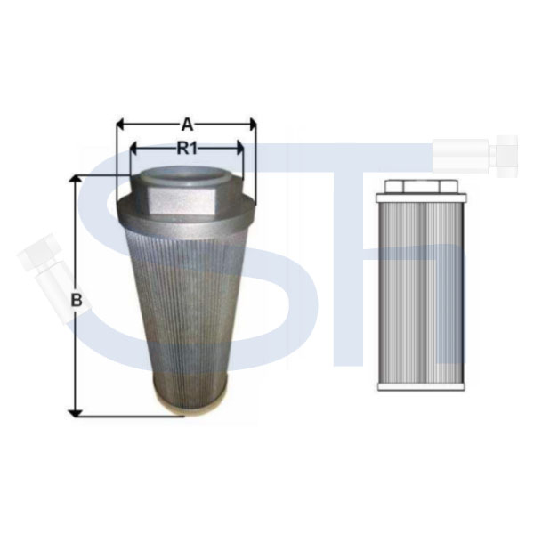 Saugfilter Tankeinbau R 1 1/2" - 80 Liter/min - 149µm