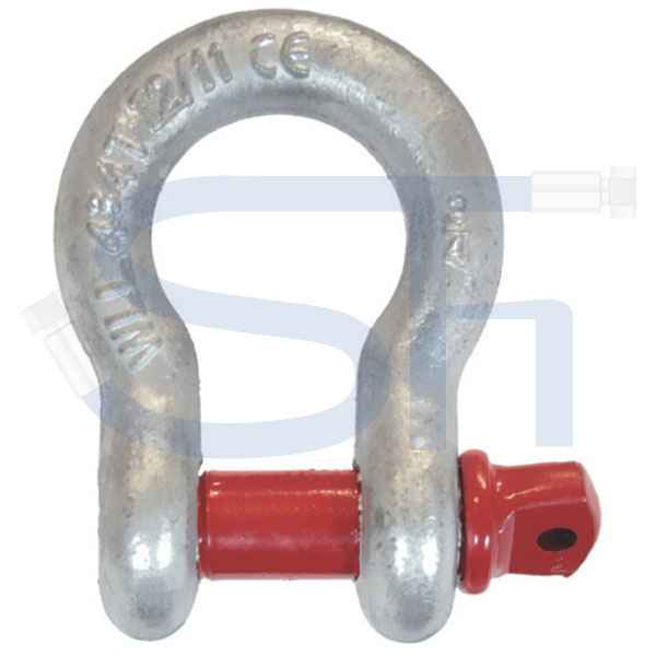 Hochfeste Schäkel 1 1/4" - 12,00t - Geschweifte Form mit Augbolzen