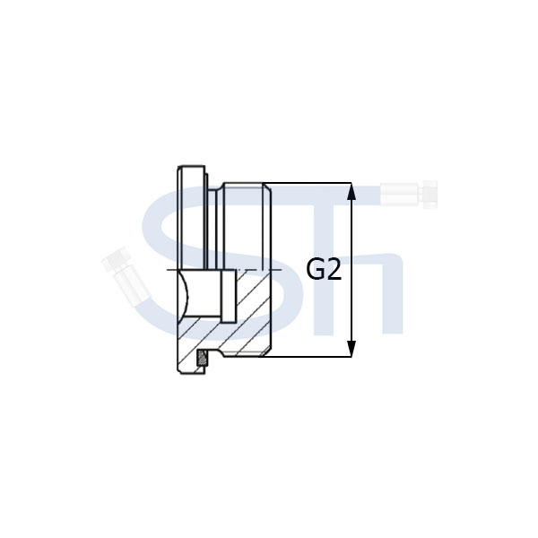 Verschlussschraube, weichdichtend R 1"