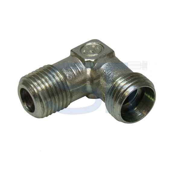 Winkel-Einschraubverschraubung 90° 08L - R 1/4" kegelig
