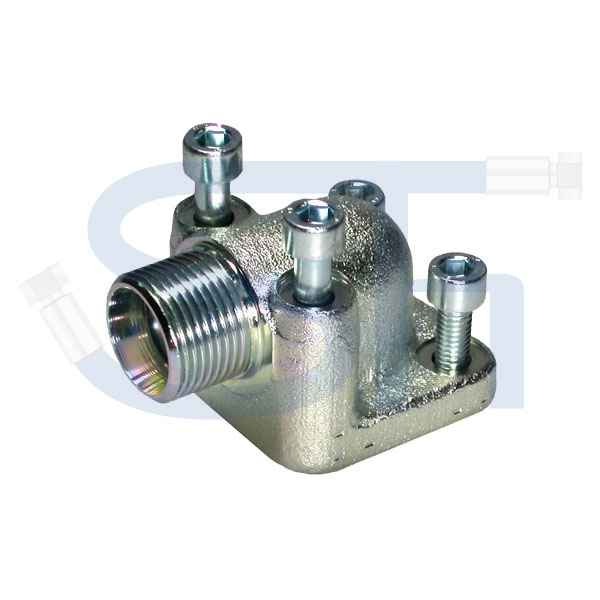 Winkelflanschverschraubung 90° 18L - Ø 40mm